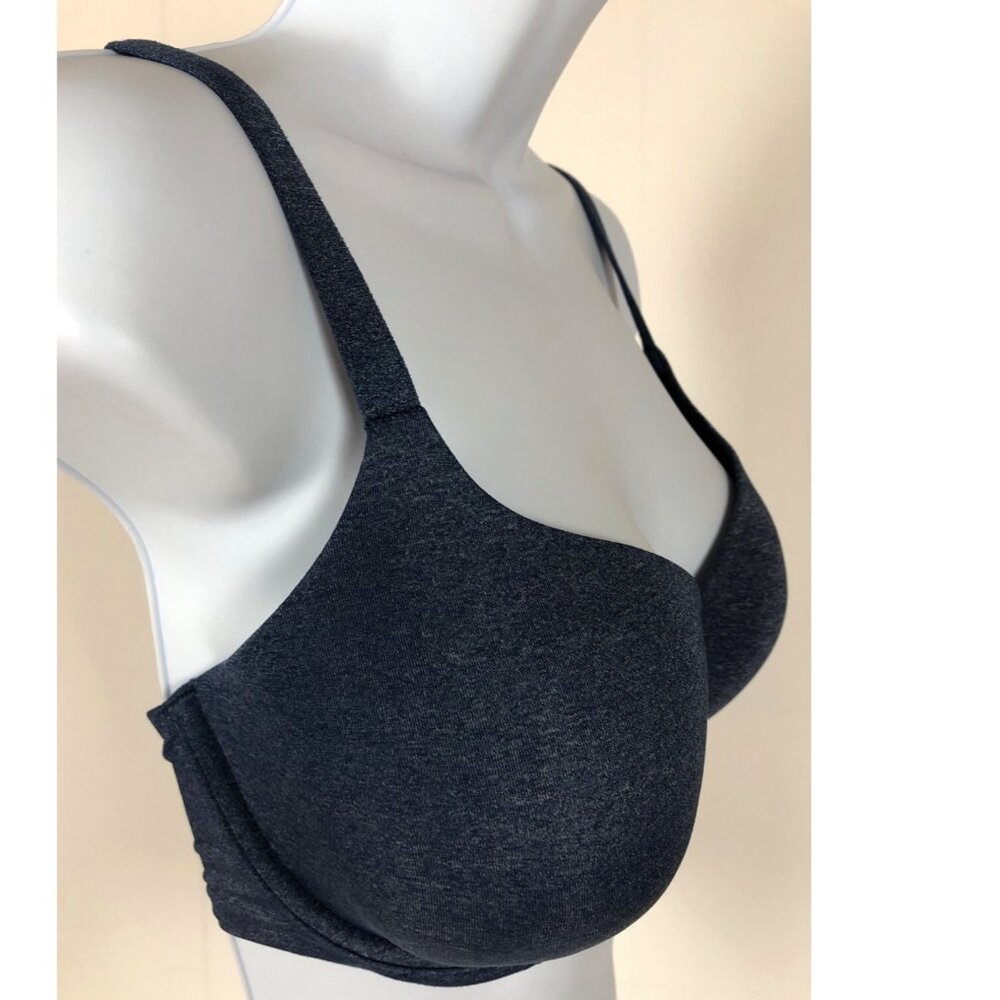 Ambrielle Bra Size 38D Dark Blue Lightly Padded Underwire Back Close Full Covera - Picture 3 of 10